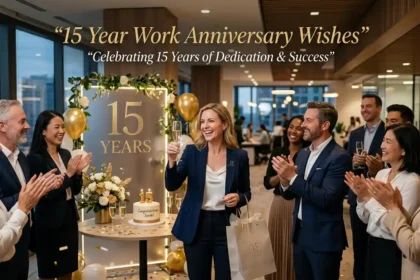 15 Year Work Anniversary Wishes