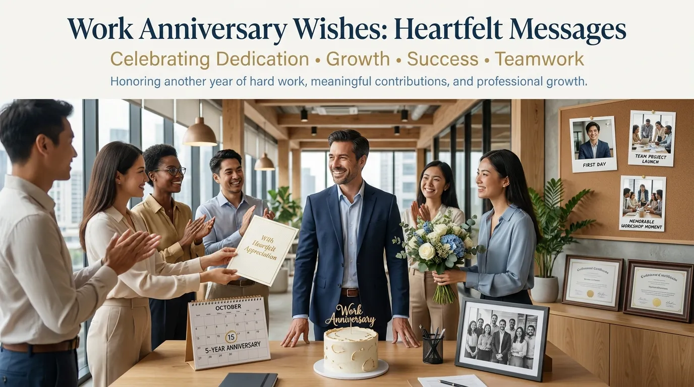 20 Year Work Anniversary Wishes: Messages & Quotes