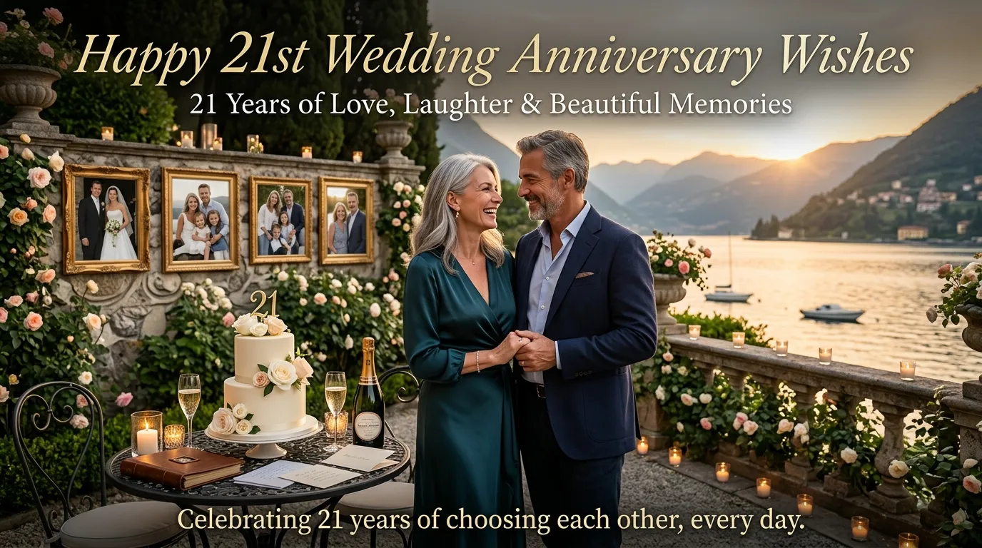 21 Year Married Happy 21st Wedding Anniversary Wishes