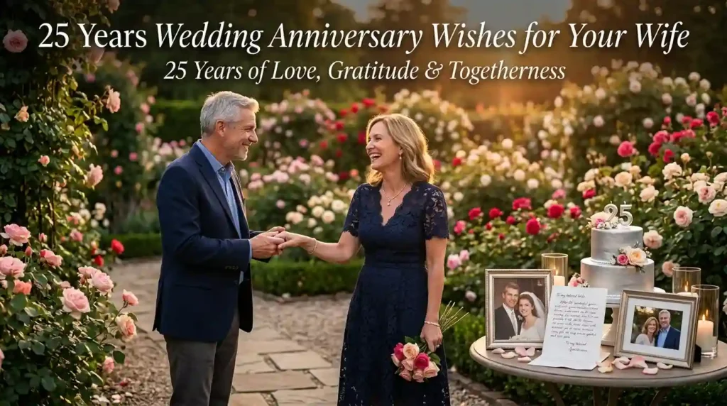 25 Years Wedding Anniversary Wishes for Your Wife