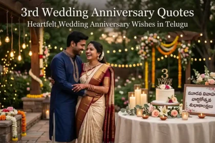 3rd Wedding Anniversary Quote: Heartfelt Wedding Anniversary Wishes in Telugu