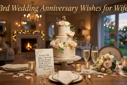 3rd Wedding Anniversary Wishes for Wife