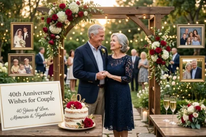 40th Anniversary Wishes for Couple