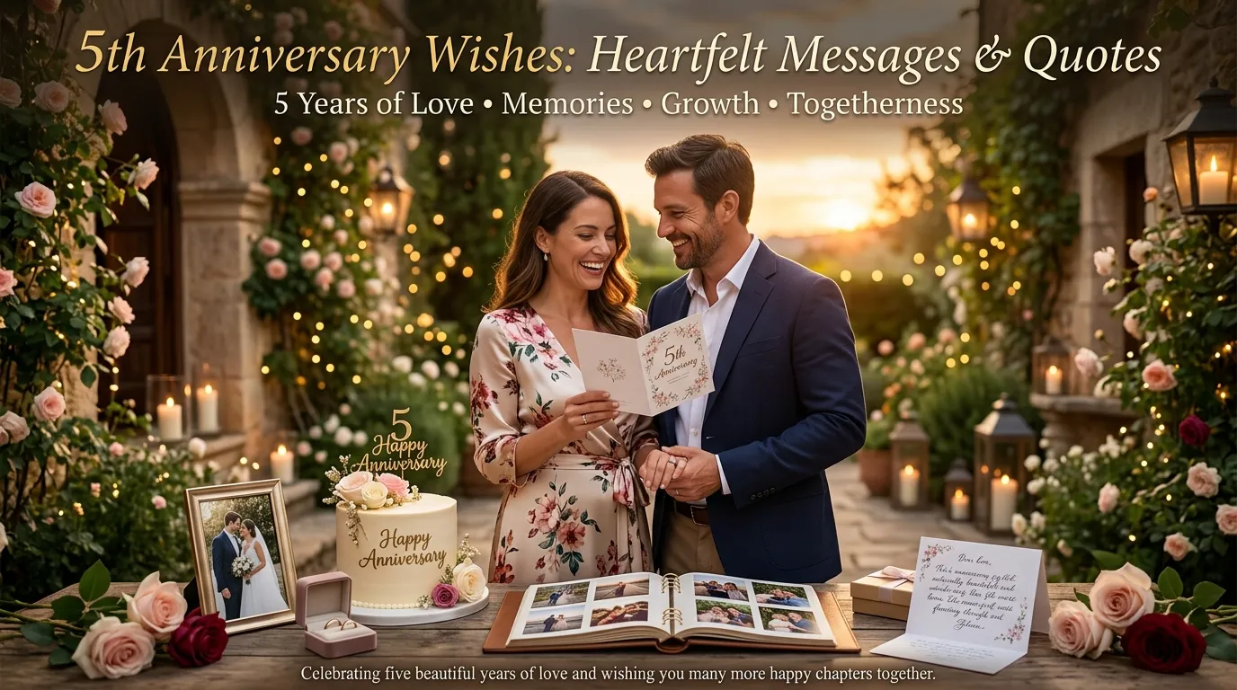 5th Anniversary Wishes