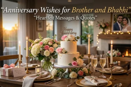 Anniversary Wishes for Brother and Bhabhi