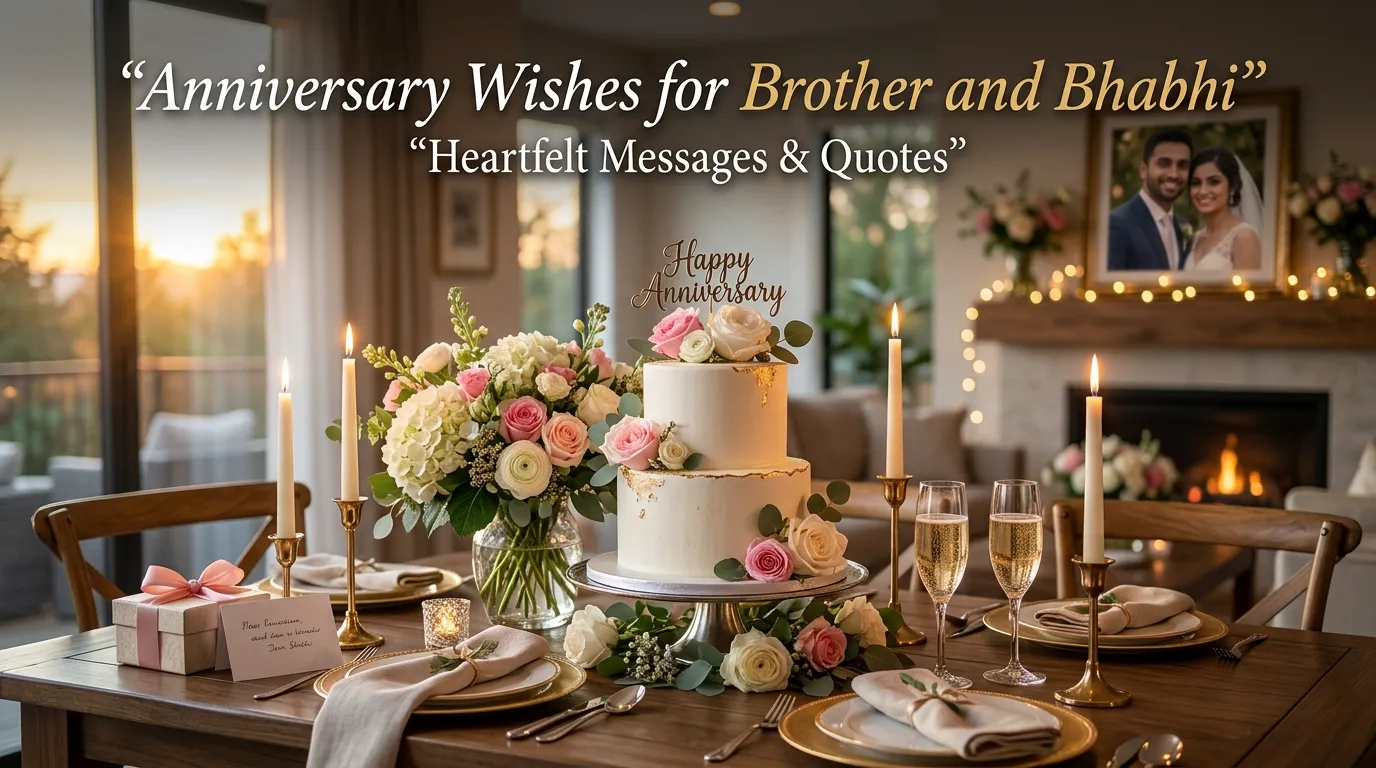 Anniversary Wishes for Brother and Bhabhi