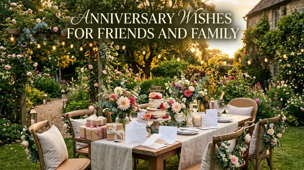 Anniversary Wishes for Friends and Family