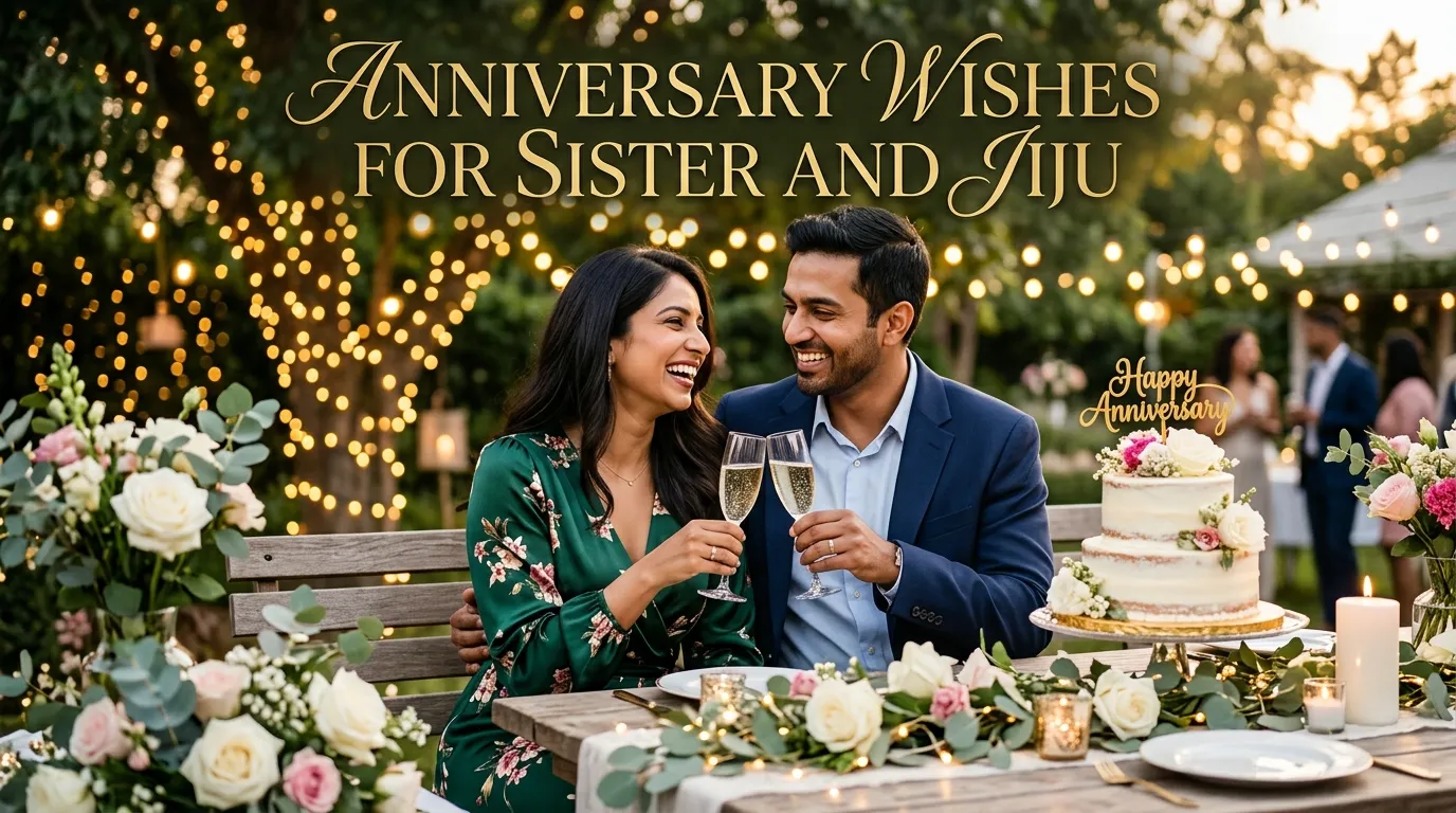 Anniversary Wishes for Sister and Jiju