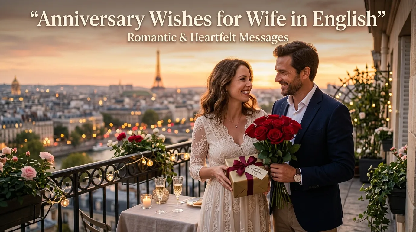 Anniversary Wishes for Wife in English