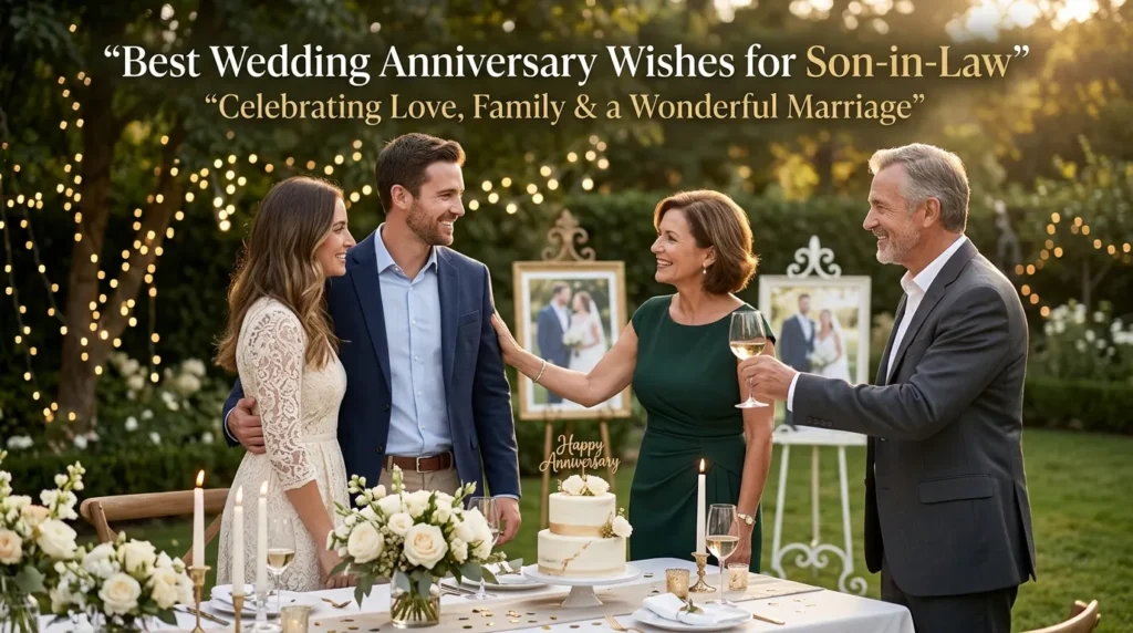 Best Wedding Anniversary Wishes for Son-in-Law