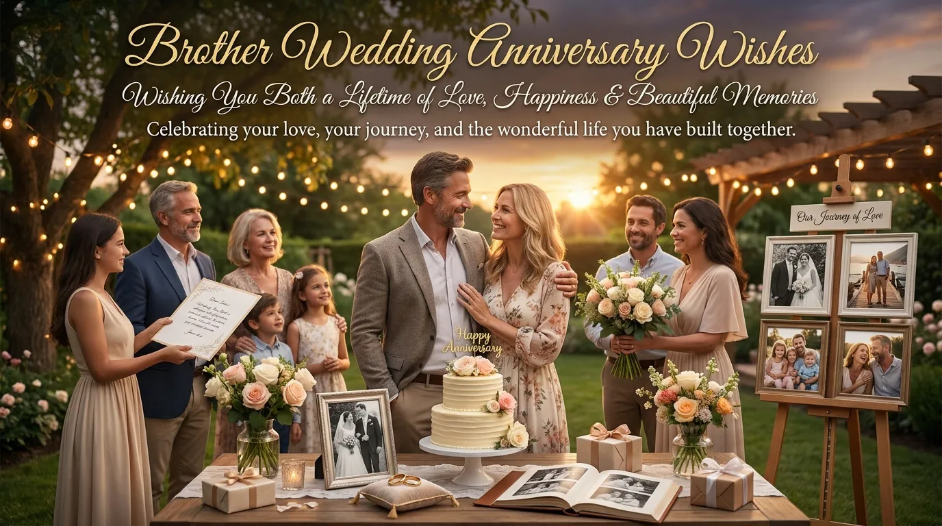 Brother Wedding Anniversary Wishes