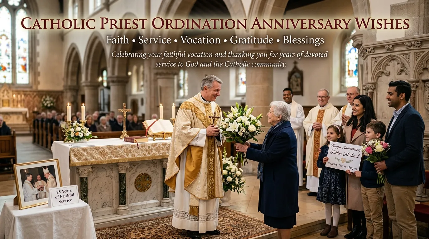 Catholic Priest Ordination Anniversary Wishes