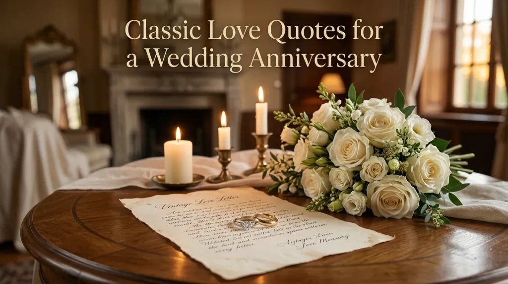 Classic Love Quotes for a Wedding Anniversary