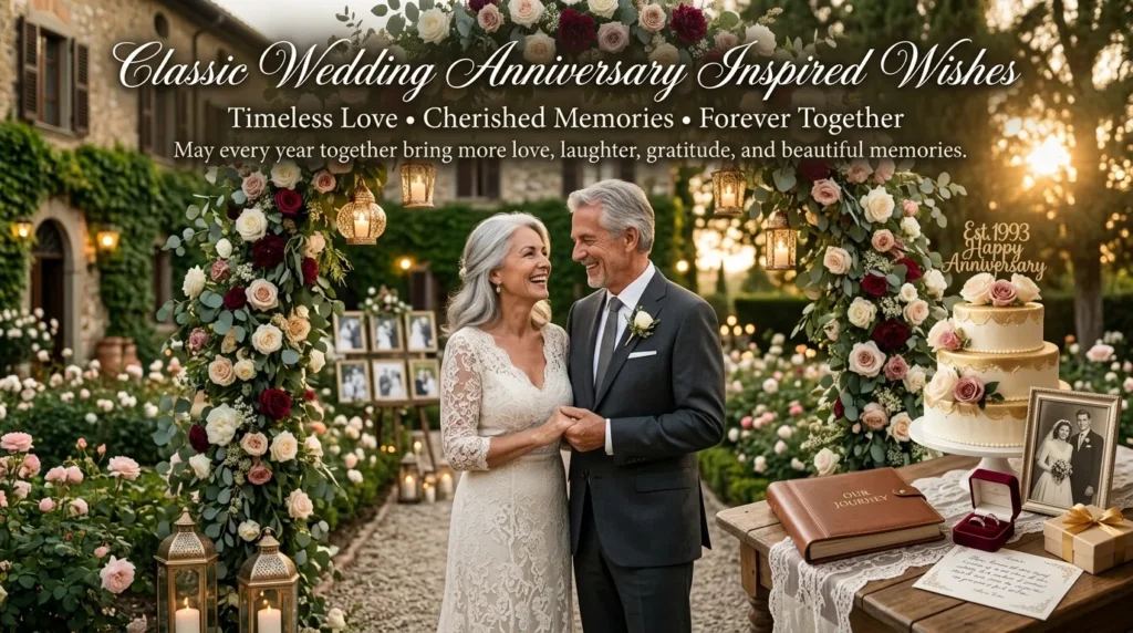 Classic Wedding Anniversary Inspired Wishes