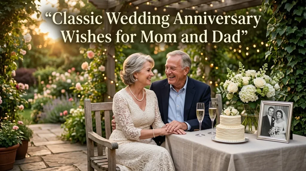 Classic Wedding Anniversary Wishes for Mom and Dad