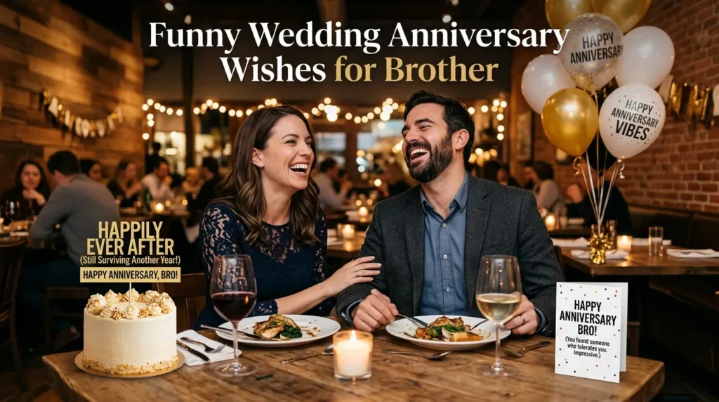 Funny Wedding Anniversary Wishes for Brother