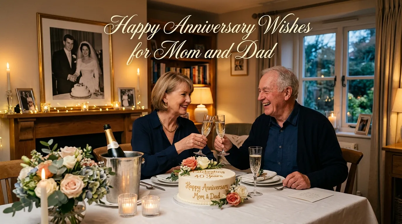 Happy Anniversary Wishes for Mom and Dad