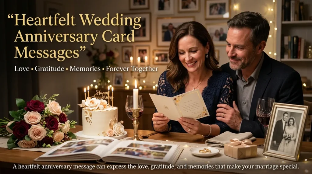 Heartfelt Wedding Anniversary Card Messages