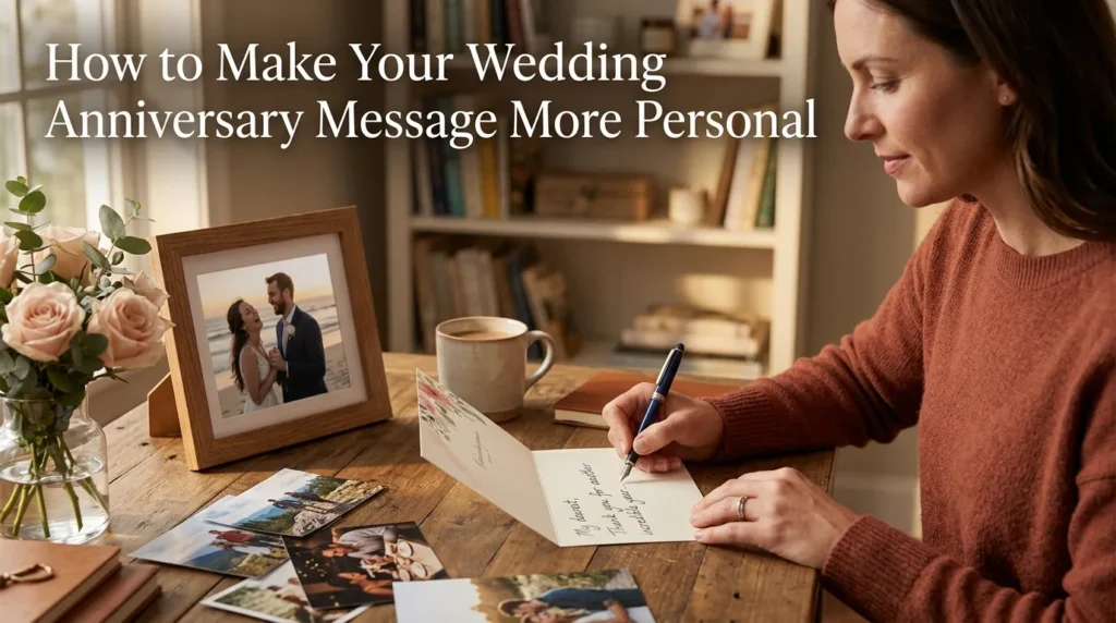 How to Make Your Wedding Anniversary Message More Personal