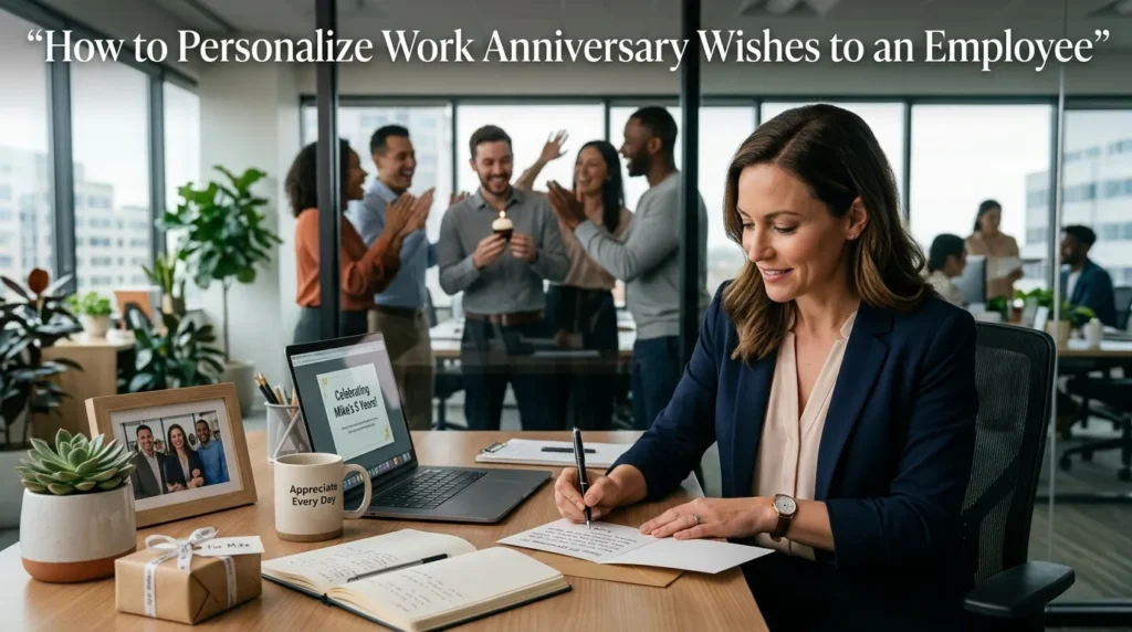 How to Personalize Work Anniversary Wishes to an Employee