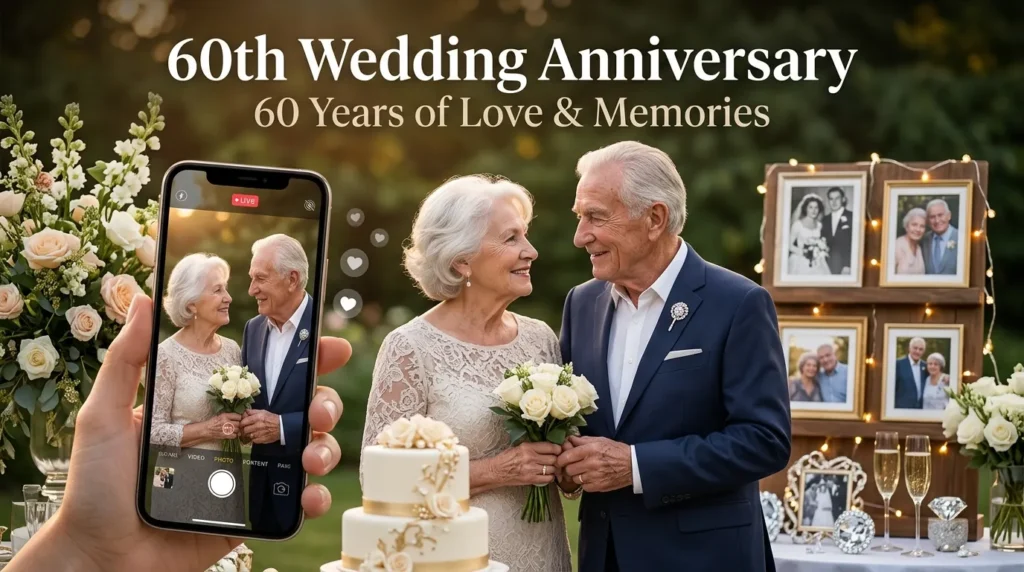 Instagram Captions for a 60th Wedding Anniversary
