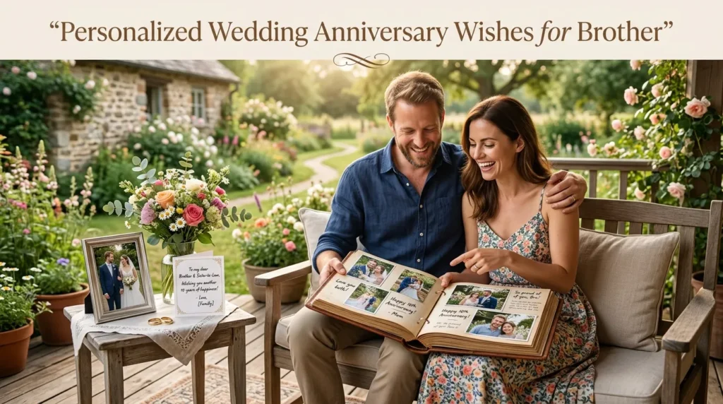 Personalized Wedding Anniversary Wishes for Brother