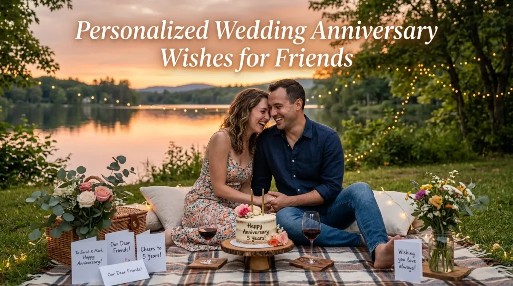 Personalized Wedding Anniversary Wishes for Friends