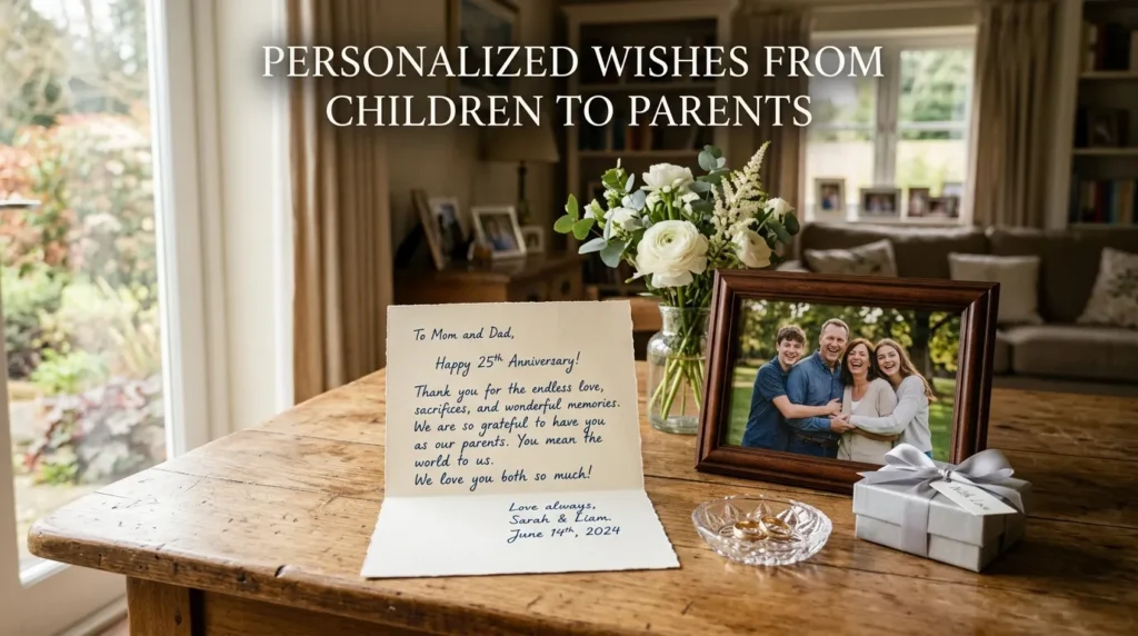 Personalized Wishes From Children to Parents
