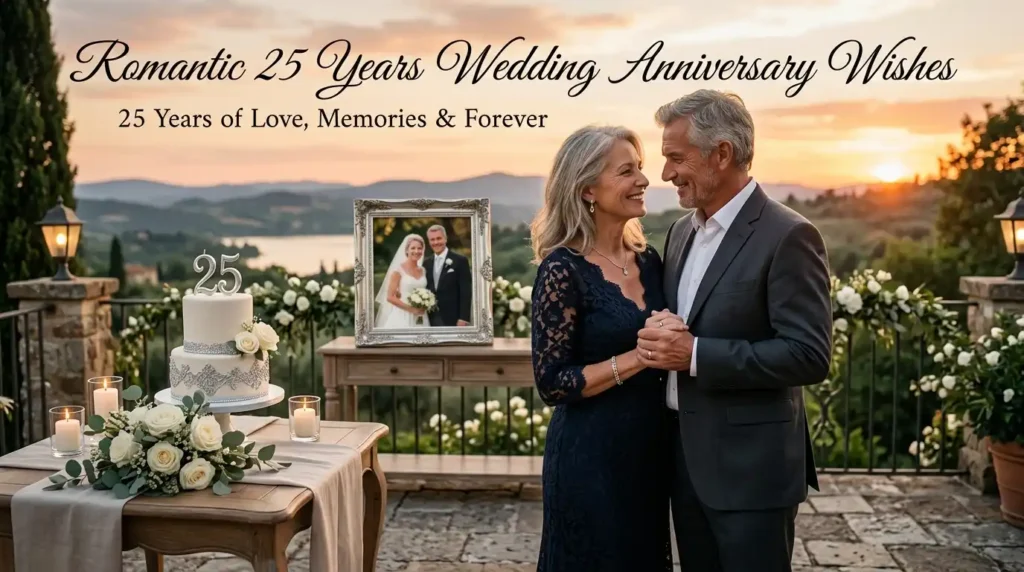 Romantic 25 Years Wedding Anniversary Wishes