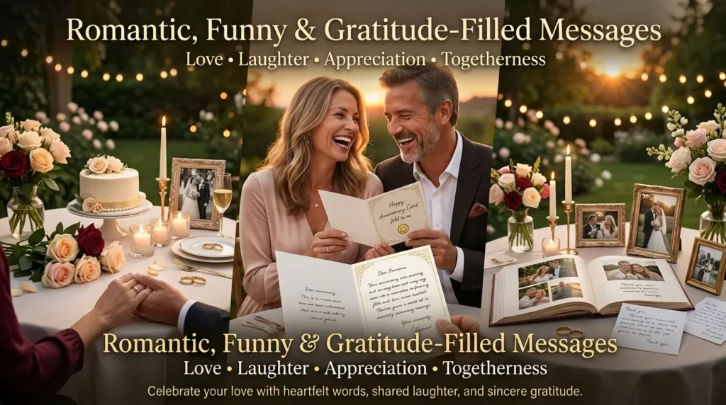 Romantic-Style, Funny, and Gratitude-Filled Messages