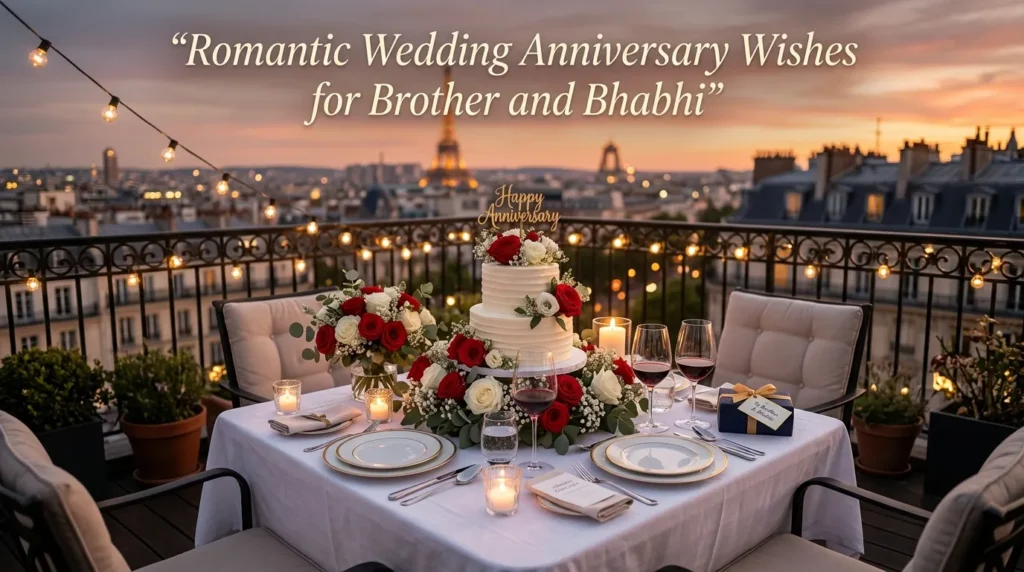 Romantic Wedding Anniversary Wishes for Brother and Bhabhi