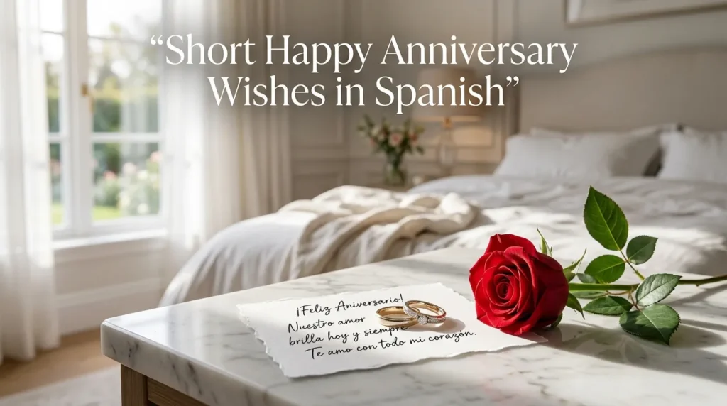 Short Happy Anniversary Wishes in Spanish