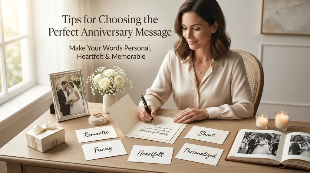 Tips for Choosing the Perfect Anniversary Message