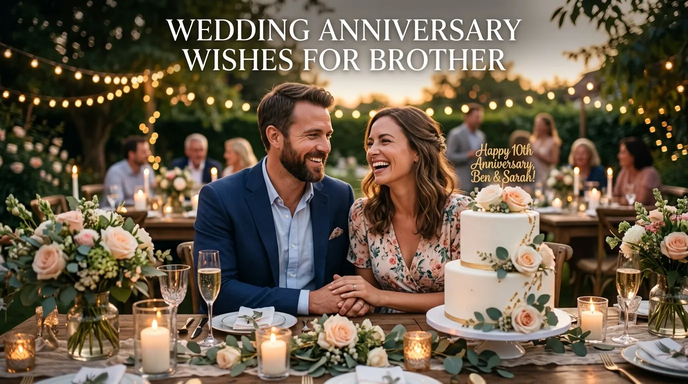 Wedding Anniversary Wishes for Brother