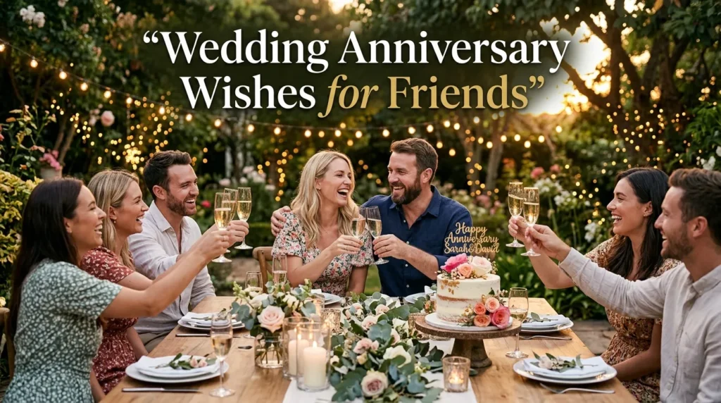 Wedding Anniversary Wishes for Friends