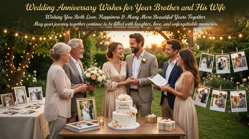 Wedding Anniversary Wishes for Your Brother and His Wife