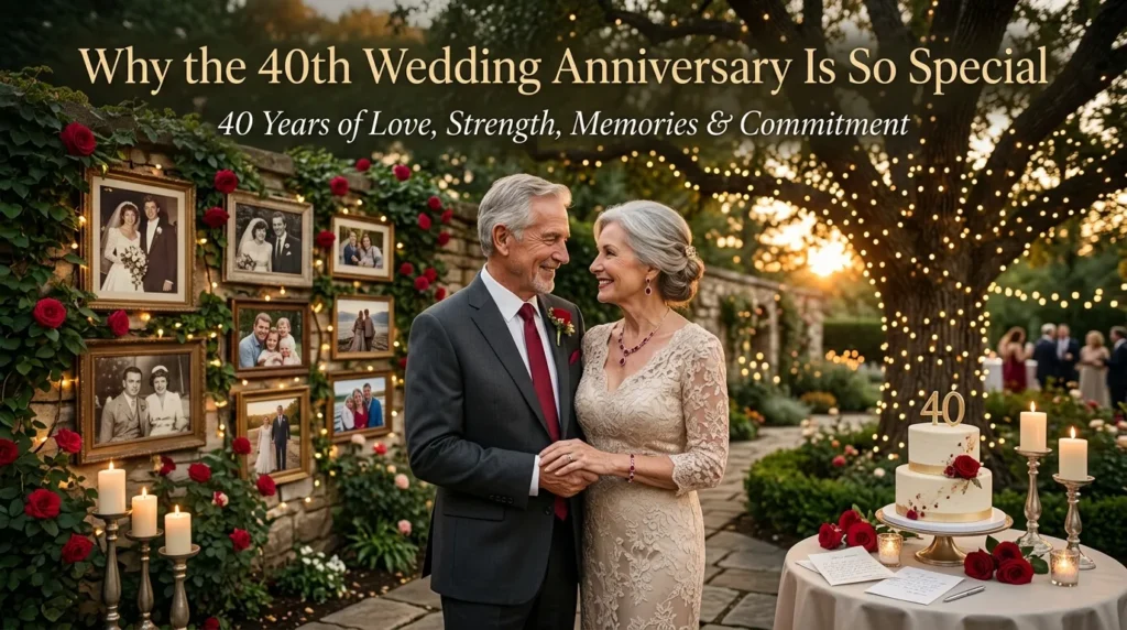 Why the 40th Wedding Anniversary Is So Special