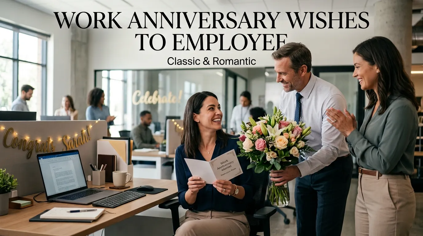 Work Anniversary Wishes to Employee